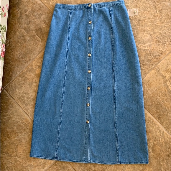 Mountain Lake Dresses & Skirts - Long Denim Skirt NWT